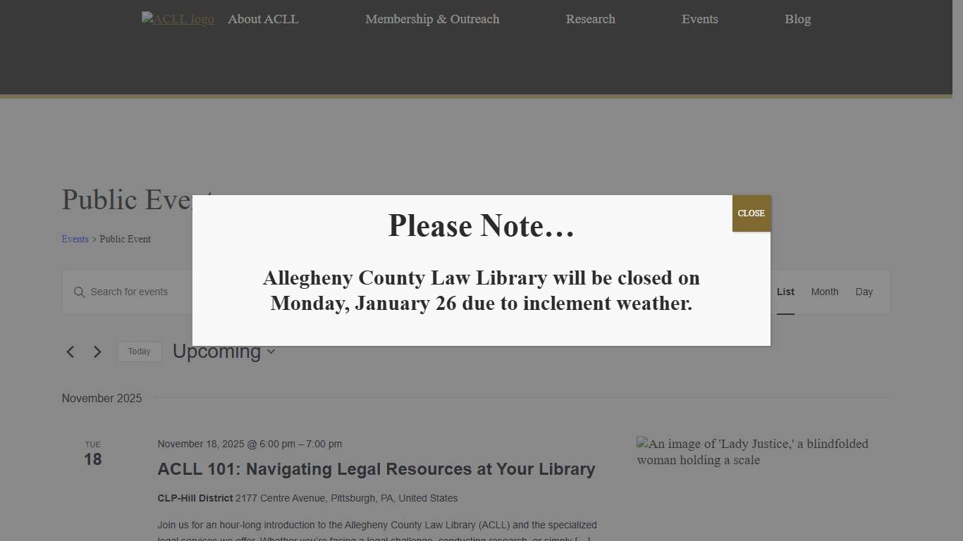Events from November 18, 2025 – February 17 › Public Event › – Allegheny County Law Library